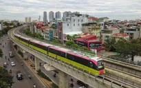 Chạy thử tuyến đường sắt đô thị Nhổn - ga Hà Nội đoạn trên cao từ 5/12