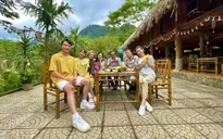 NSƯT Chí Trung lặng lẽ ăn bánh mì, bị vắt cắn ở "Thông gia ngõ hẹp"