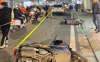 Tài xế ô tô đâm 10 xe máy trên phố Bạch Mai có nồng độ cồn vượt kịch khung