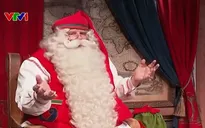 Ông già Noel gửi lời chúc Giáng sinh và thông điệp về hòa bình
