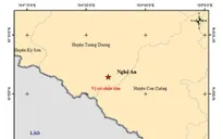 Xảy ra động đất có độ lớn 4.1 tại Tương Dương, Nghệ An