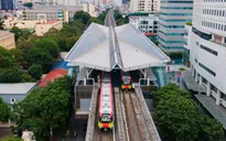 Ngày đầu chạy thử Metro Nhổn - ga Hà Nội tính khả dụng đạt 100%