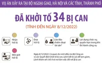 Vụ án xảy ra tại Bộ Ngoại giao, Hà Nội và các tỉnh, thành phố: Đã khởi tố 34 bị can