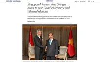 Báo chí Singapore thông tin đậm nét về chuyến thăm của Chủ tịch nước Nguyễn Xuân Phúc
