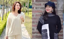 "Cặp mẹ con" Thu Hà - Hồng Diễm sành điệu ngày nắng ấm