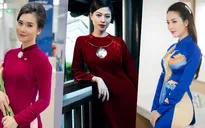 Mê mải những tà áo dài của các MC, BTV diện dịp Tết