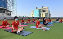 ĐT nữ Việt Nam tập phục hồi, chuẩn bị cho trận gặp ĐT nữ Đài Bắc Trung Hoa