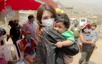 Thùy Tiên làm từ thiện ở vùng khó khăn tại Peru