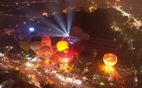 Ngỡ ngàng với bữa tiệc âm nhạc, ánh sáng tại Lễ hội Khinh khí cầu Quốc tế