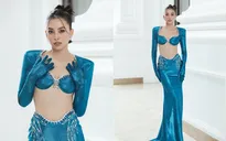 Hoa hậu Tiểu Vy "nóng bỏng" tại Họp báo Chung khảo Miss World Vietnam 2022