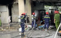 Dập tắt vụ cháy tại Trường Du lịch Huế