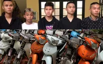 Hà Nội: Triệt phá đường dây trộm cướp 75 chiếc xe máy