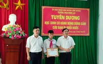 Hà Tĩnh: Tuyên dương học sinh lớp 8 dũng cảm cứu 2 bạn nhỏ khỏi đuối nước