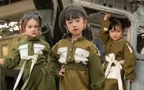 Cá tính với sắc xanh áo lính của dàn mẫu nhí