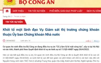 Bắt Phó Vụ trưởng Vụ Giám sát thị trường chứng khoán
