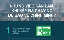 [Infographic] Những việc cần làm khi xảy ra cháy nổ để bảo vệ chính mình