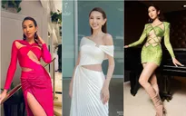 Hoa hậu Thùy Tiên biến hóa với loạt váy cut-out táo bạo