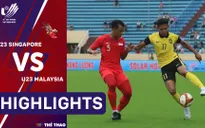 Highlights | U23 Singapore 2-2 U23 Malaysia (Bảng B bóng đá nam SEA Games 31)