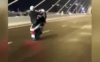Bốc đầu xe quay TikTok, 1 thanh niên bị phạt nặng