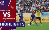 Highlights | U23 Malaysia 2-2 U23 Campuchia (Bảng B bóng đá nam SEA Games 31)