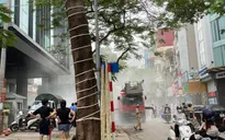 Hà Nội: Diễn tập phòng cháy chữa cháy tại tòa nhà văn phòng phố Chùa Láng