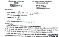 Đề thi môn Toán kỳ thi vào lớp 10 của Hà Nội
