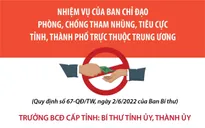 Nhiệm vụ của Ban Chỉ đạo phòng, chống tham nhũng, tiêu cực tỉnh, thành phố