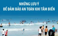 [INFOGRAPHIC] Những lưu ý để đảm bảo an toàn khi tắm biển