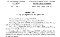 Văn phòng Đài THVN lựa chọn tổ chức đấu giá tài sản