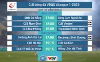 Lịch thi đấu và trực tiếp vòng 8 V.League 2022 Night Wolf: Tâm điểm Nam Định FC – Viettel FC; Hoàng Anh Gia Lai tiếp B.Bình Dương