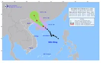 Bão số 1 cách Quảng Ninh 430km, giật cấp 14