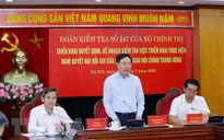 Kiểm tra việc thực hiện Nghị quyết Đại hội XIII tại Ban Nội chính Trung ương