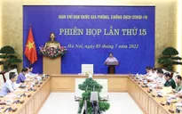 Thủ tướng Phạm Minh Chính chủ trì phiên họp thứ 15 của Ban Chỉ đạo quốc gia phòng, chống dịch COVID-19