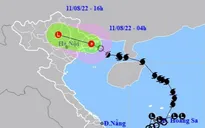 Bão số 2 đã suy yếu thành áp thấp nhiệt đới, nhiều khu vực có mưa rào và dông