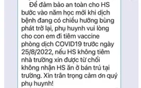 Thực hư thông tin học sinh Đà Nẵng không tiêm vaccine COVID-19 thì không được học bán trú