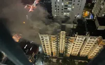 Cháy chung cư ở Hà Nội, nhiều người thoát nạn