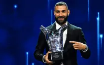 Benzema và Ancelotti giành giải Cầu thủ và HLV xuất sắc nhất năm của UEFA