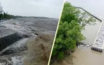 Người dân ven đê biển Tây 'thấp thỏm' trước mùa mưa bão