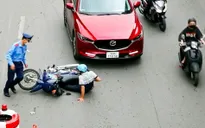 Nhiều vụ tai nạn xảy ra trong ngày đầu tiên thực hiện phân làn đường Nguyễn Trãi