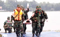 Diễn tập cứu hộ, cứu nạn lần đầu tiên giữa quân đội 3 nước Lào - Việt Nam - Campuchia