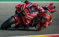 Francesco Bagnaia xuất phát đầu tiên tại chặng đua MotoGP Aragon