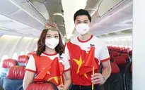 Rực rỡ cờ đỏ sao vàng trên những chuyến bay Vietjet ngày Quốc khánh 2/9