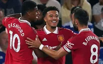 Sancho lập công, Man Utd thắng tối thiểu trước Leicester City