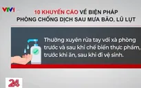 CLIP: Bộ Y tế khuyến cáo về phòng chống dịch sau bão