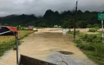 Nghệ An : Nhiều địa phương cho học sinh nghỉ học vì nước lũ dâng cao