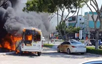 Cháy xe ô tô liên hoàn giữa trung tâm thành phố Đà Nẵng