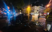 Hà Nội: Ô tô gây tai nạn liên hoàn rồi bỏ chạy trên phố Nguyễn Chánh