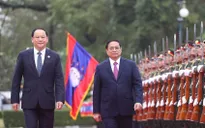 Lễ đón Thủ tướng Phạm Minh Chính thăm chính thức CHDCND Lào