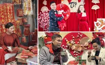 Sao Việt chụp ảnh, mua sắm đón Tết