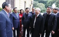 Tổng Bí thư Nguyễn Phú Trọng thăm, chúc Tết Đảng bộ, chính quyền và nhân dân Hà Nội
